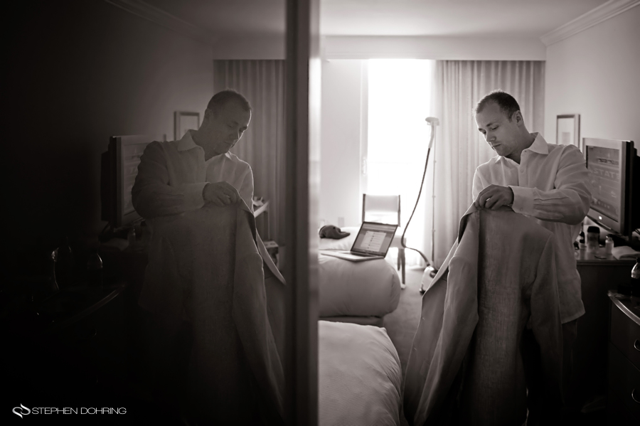Groom at Clearwater beach Hilton