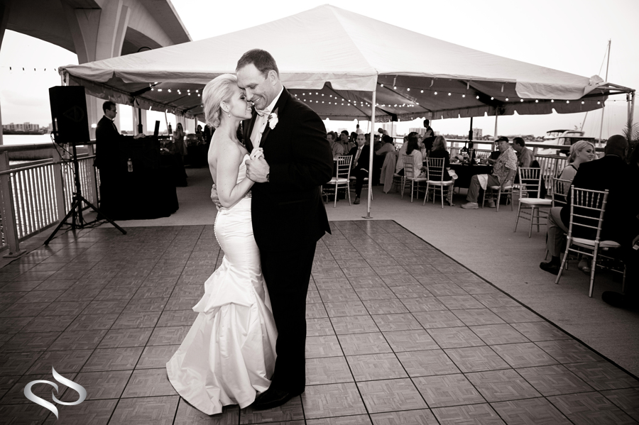 Bride and Groom first dance at their Clearwater Promenade wedding