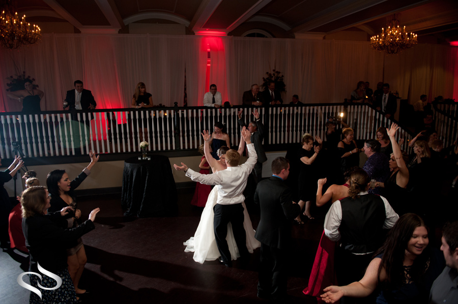 Bride and Groom dancing in Don Cesar Grand Ballroom
