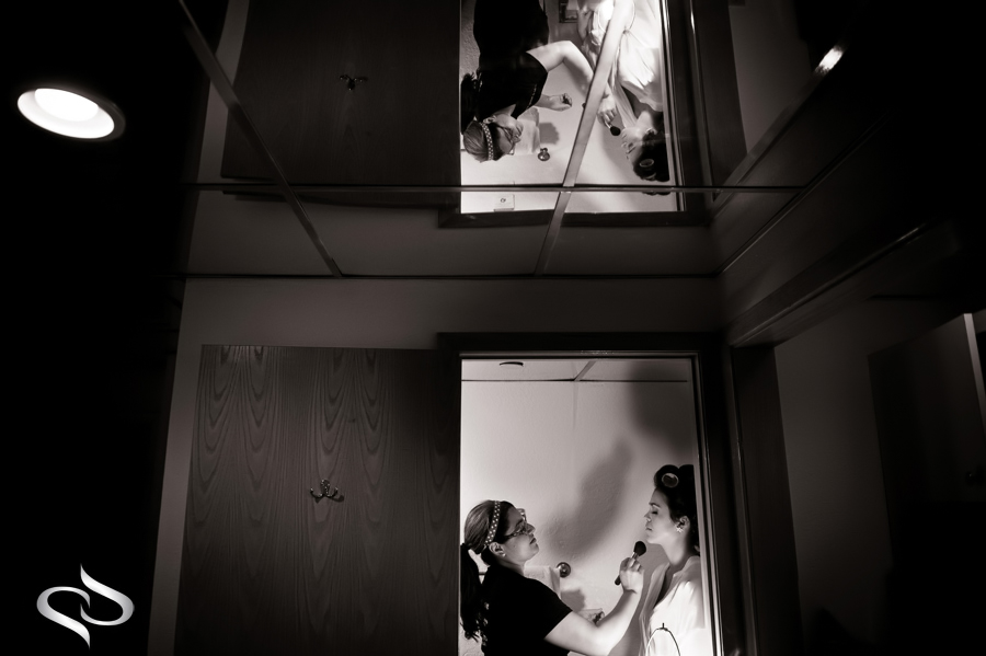 Bride getting ready at the Grand Plaza Resort