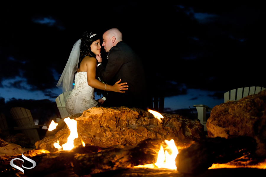 Bonfire Beach wedding image