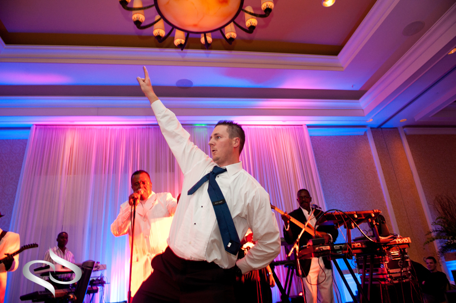 dude dancing at wedding reception