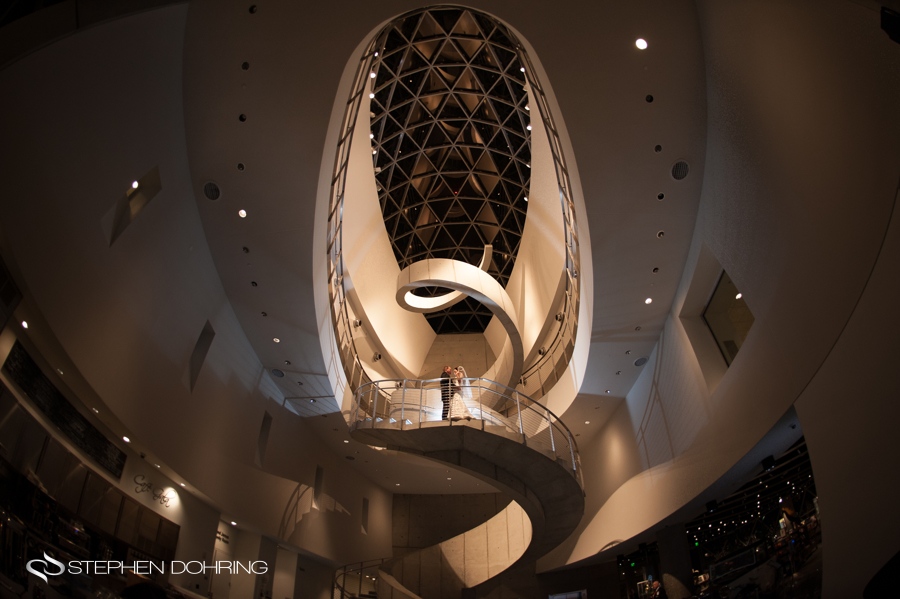 Salvador Dali museum wedding staircase