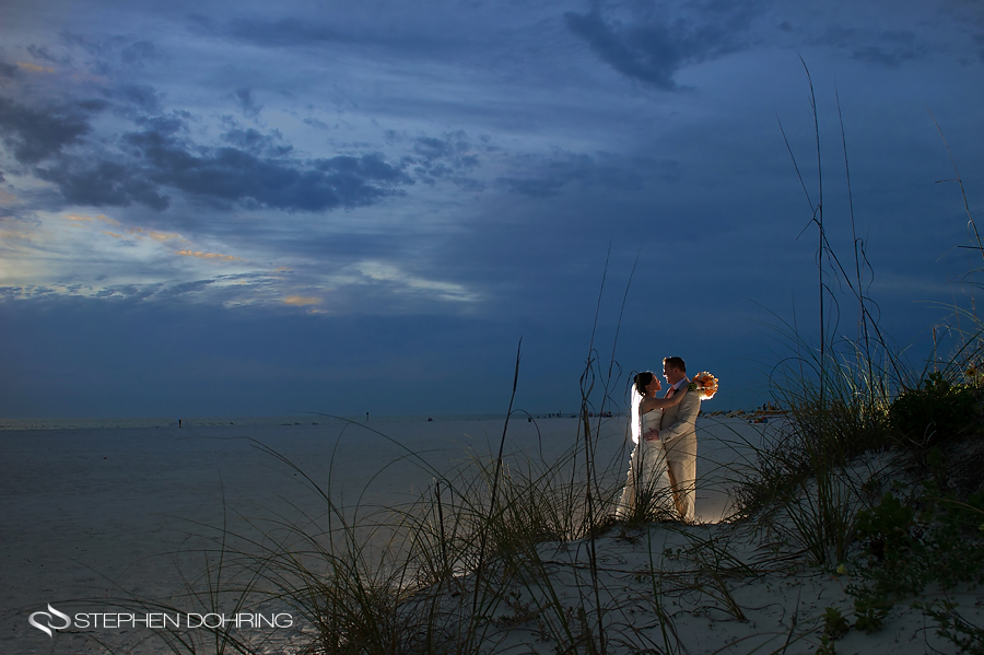 Bride and Groom Clearwater Beach FL