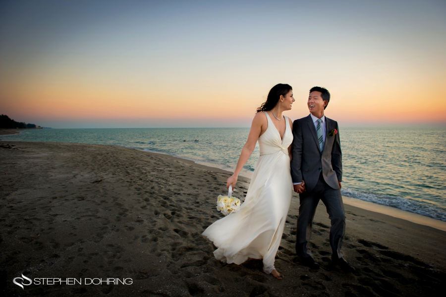 Bride and Groom on Siesta Key beach